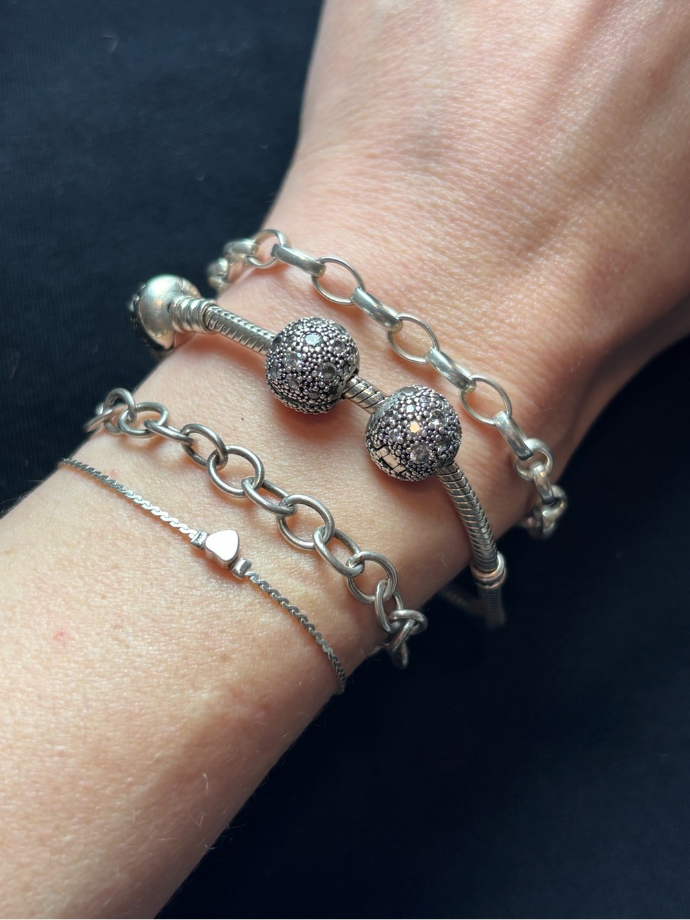 Pandora Retired Cosmic Star Clips Pair